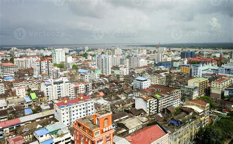 Yangon City Skyline 818121 Stock Photo at Vecteezy