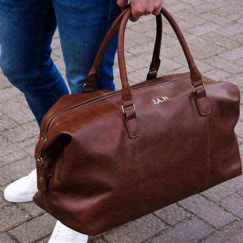 Personalised Weekender Bag | Leather weekender, Holdall bag, Weekender bag