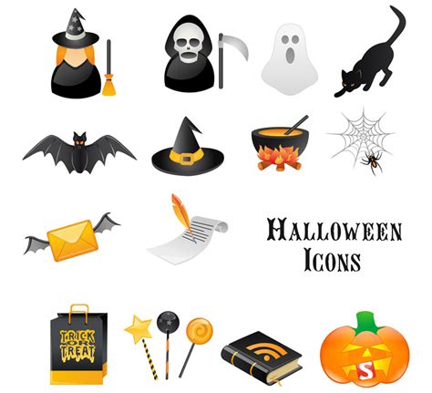 Halloween Icons Vector Art & Graphics | freevector.com