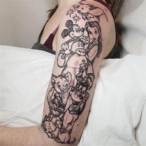 Pinterest | Disney sleeve tattoos, Stitch tattoo, Disney inspired tattoos