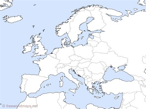 35+ Awesome Worksheet Blank Map Of Europe