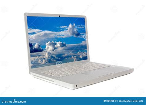 Laptop Computer Sideways Stock Images - Image: 8342854