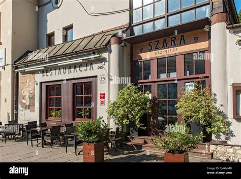 Jewish restaurant Szara, Szeroka Street, Kazimierz, Krakow, Poland ...