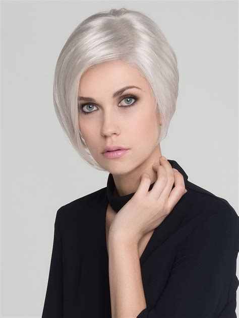 Short Straight Gray Synthetic Lace Front Mono Top Wigs