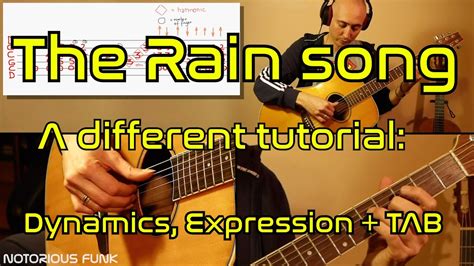 The Rain Song Guitar Lesson + Tutorial and TAB (part 1) - YouTube