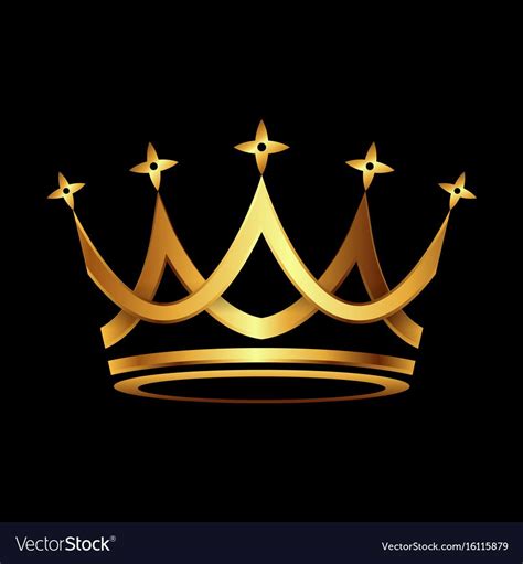 Crown gold icon Royalty Free Vector Image - VectorStock , #affiliate, # ...