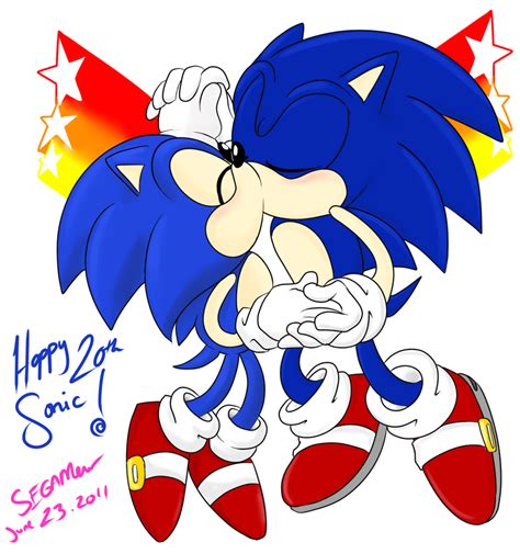 Happy 20th Sonic the Hedgehog by SEGAMew on DeviantArt