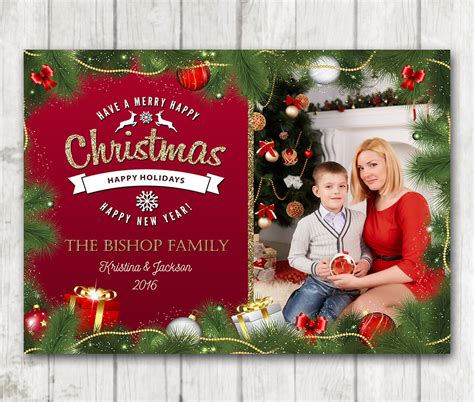 Custom Christmas Card, Christmas Card – Happy Barn