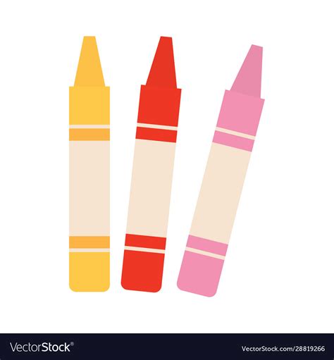 Isolated crayons icon Royalty Free Vector Image