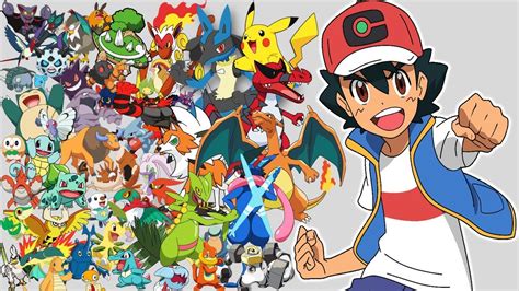 Todos los Pokemon de Ash y sus Evoluciones (Kanto a Galar) - YouTube