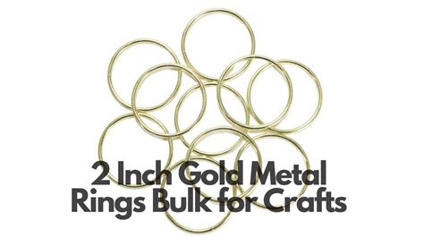 2 inch Gold Metal Rings for Crafts Bulk - YouTube