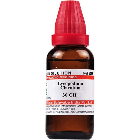 Lycopodium Clavatum 30 CH (30ml) Willmar Schwabe India – medikartindia