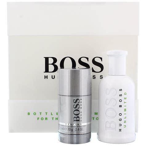 Hugo Boss Boss Bottled Unlimited Eau de Toilette Gift Set 100ml EDT ...