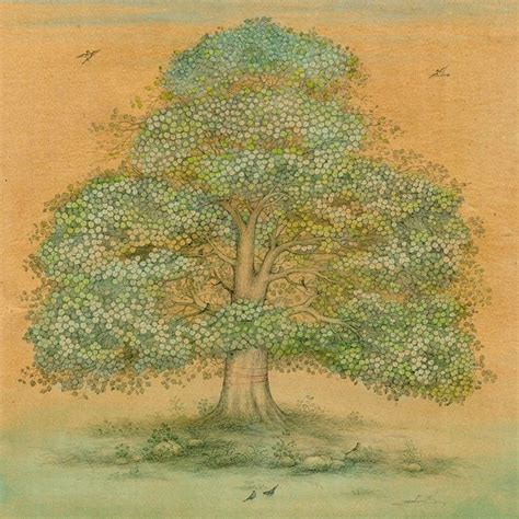 Peepal tree by Mahavir Swami (With images) | Tree illustration, Art ...