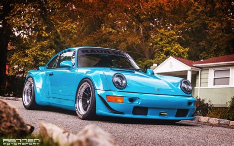 Baby Blue Porsche 911 Rocking a Set of Forged Rennen Wheels — CARiD.com ...