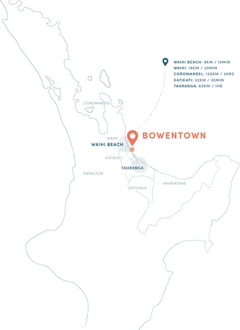 Location | Waihi Beach Accommodation | Bowentown Beach Holiday Park