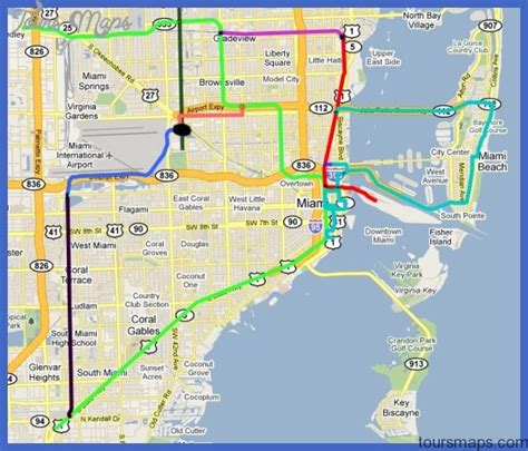 Miami Metro Map - ToursMaps.com