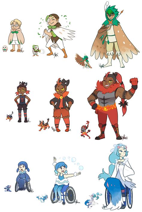 Pokemon: Sun+Moon Starters UPDATED...SPOILER ALERT by ky-nim on ...