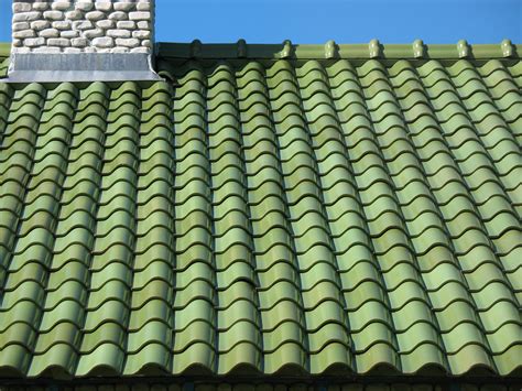 coolest green tile roof on brick house | Joey Johannsen | Flickr