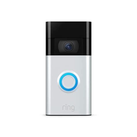 Ring Video Doorbell 2 Nickel Wireless Battery Powered Wi-Fi 1080p HD ...