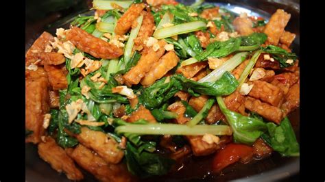 Resep Tempe Tumis Pakcoy Enak Banget | Stir Fry Bok Choy Garlic - YouTube