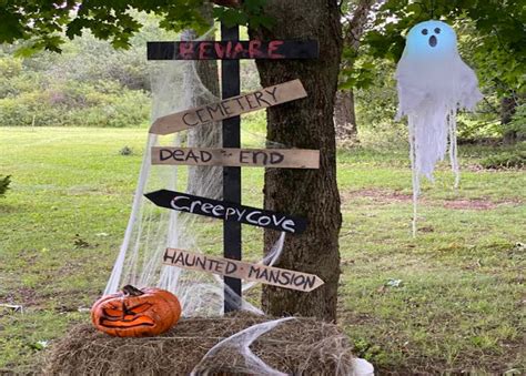 How To Create A DIY Halloween Directional Sign - The Home Depot