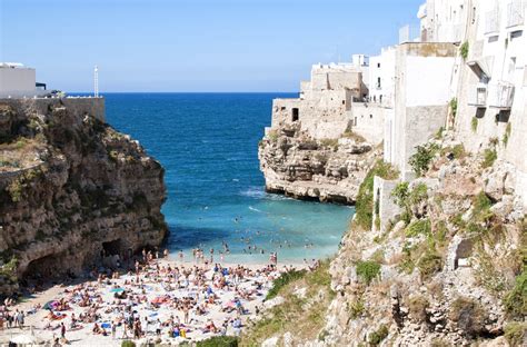 Polignano a Mare - Steep Cliffs and White Sand Beaches