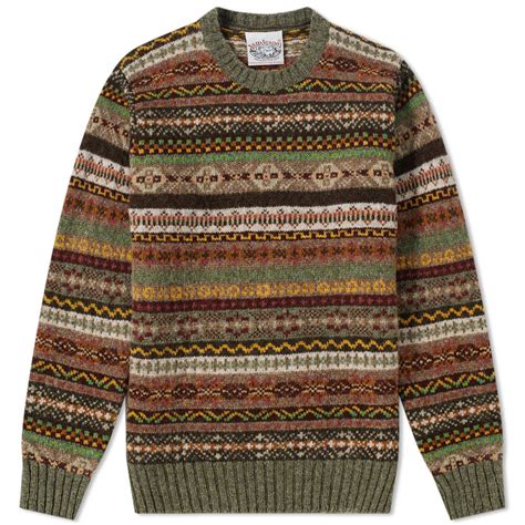 Jamieson's of Shetland Cable Crew Knit Jamieson's of Shetland