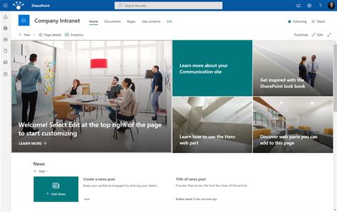 Sharepoint Intranet Homepage Examples | Awesome Home