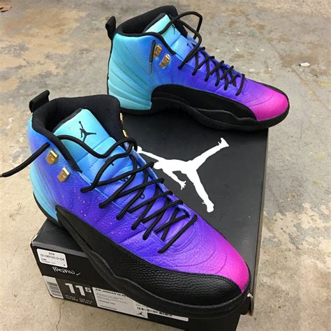 Air Jordan 12 Retro Ombre Gradient | Jordan shoes girls, Jordan shoes ...