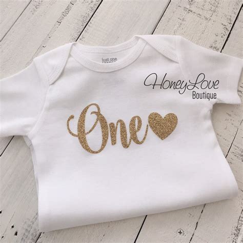 One 1st Birthday Party Outfit One Number 1 GOLD SILVER - Etsy