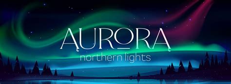 Aurora borealis poster, northern lights 14603086 Vector Art at Vecteezy