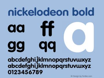 nickelodeon Font|nickelodeon 001.000 Font-TTF Font/Uncategorized Font ...