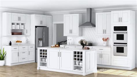 Shaker Pantry Cabinets in White - Kitchen - The Home Depot