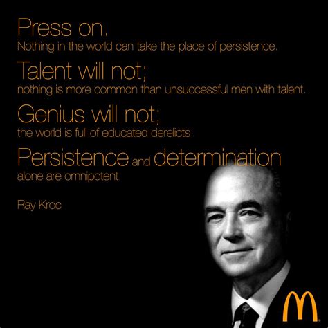 Press on. Nothing in the world can take the place of #persistence ...