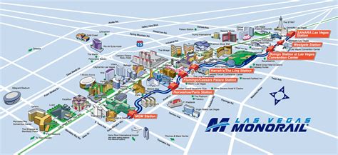 Official Route Map of the Las Vegas Monorail