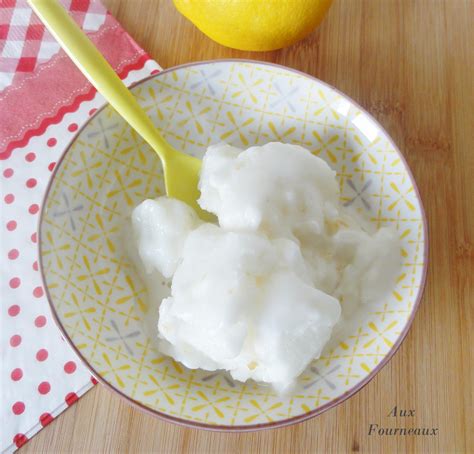 Sorbet maison avec du sirop de citron | Aux Fourneaux