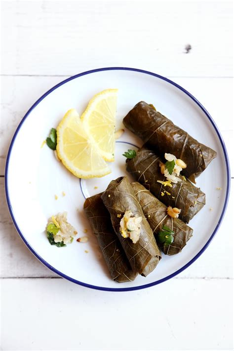 Vegan Stuffed Grape Leaves (Dolma) with Brown Rice | Food, Vegan ...