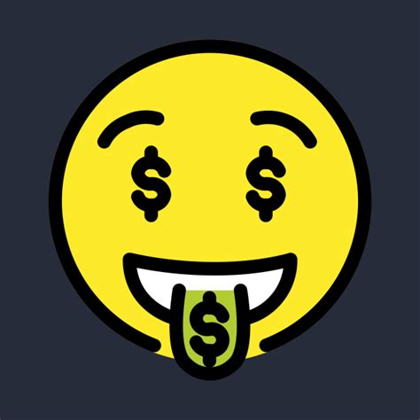 Money Mouth Emoji - Emoji - Kids T-Shirt | TeePublic