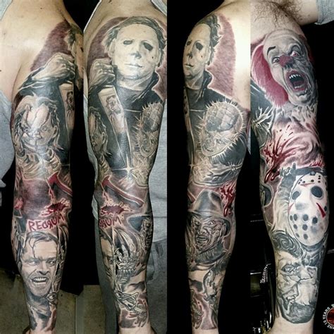 Horror Movie Tattoo Sleeve - Viraltattoo