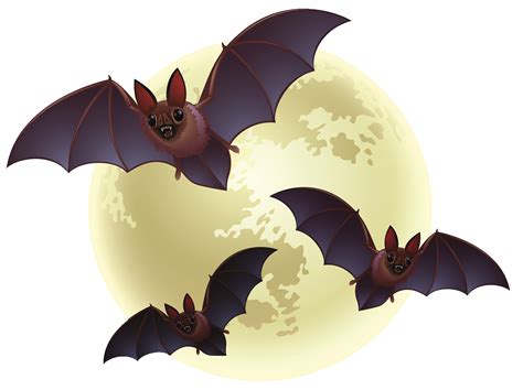 Creepy Halloween Moon with Bats PNG Clipart | Gallery Yopriceville ...