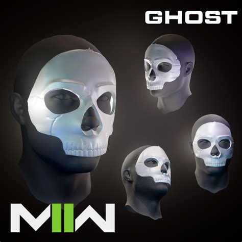 STL file GHOST MASK CODMW2. SIMON RILEY・3D printable model to download ...