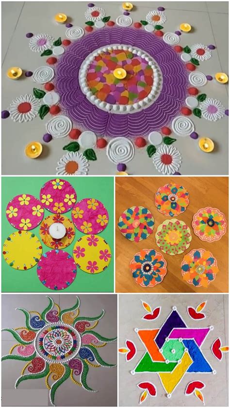 Rangoli Making Ideas For Diwali - Kids Art & Craft