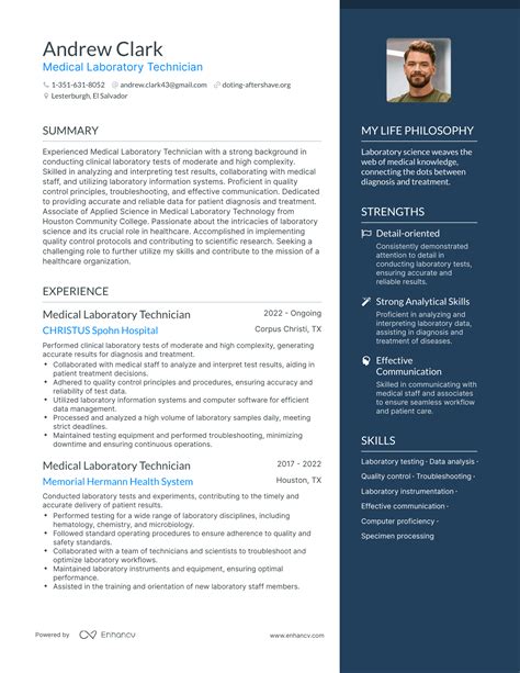 3 Successful Medical Laboratory Technician Resume Examples And Writing ...