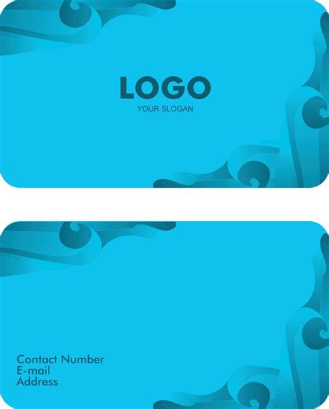 Modern business card design in blue color 5096170 Vector Art at Vecteezy