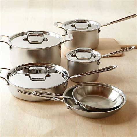 All-Clad d5 Stainless-Steel 10-Piece Cookware Set | Williams Sonoma AU