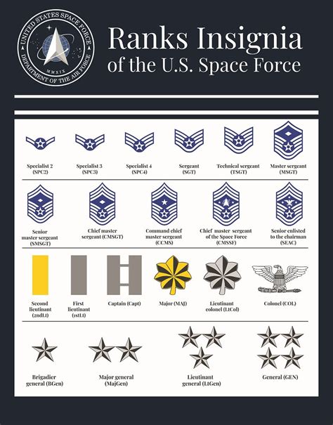 Space Force ranks insignia svg SVG PNG jpg pdf vector | Etsy