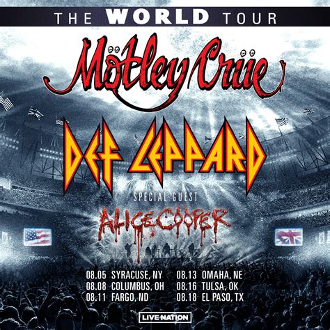 Alice Cooper To Join Def Leppard + Mötley Crüe on The World Tour ...