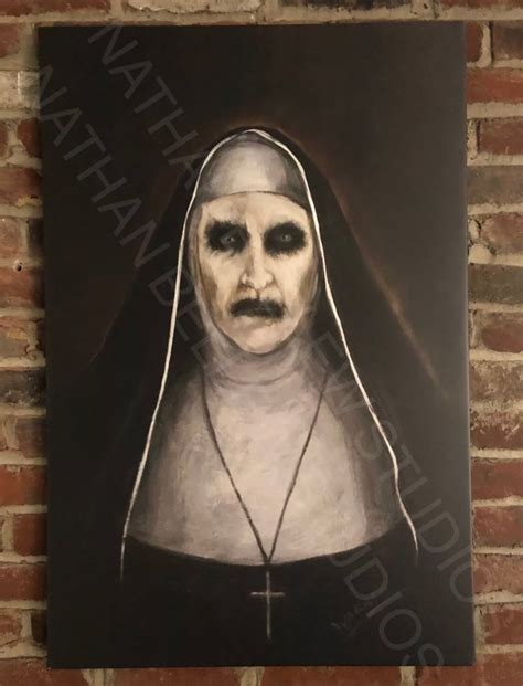 The Conjuring 2 Demon Nun Valak Painting James Wan Annabelle | Etsy