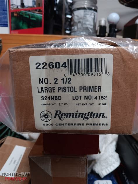 Remington 2 1/2 Large Pistol Primers | Northwest Firearms